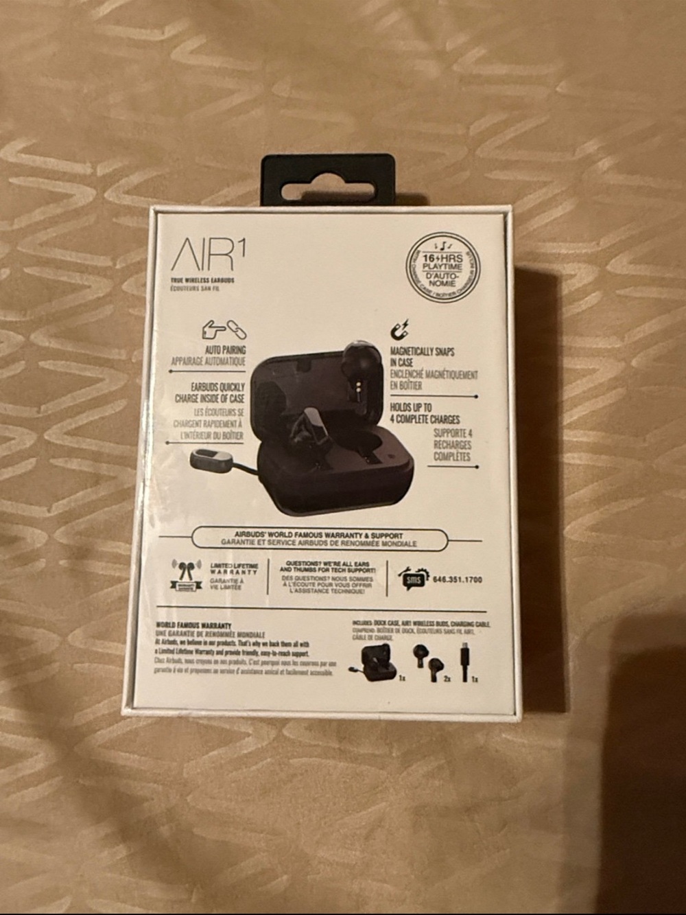 AIR1 True Wireless Earbuds - White Packaging